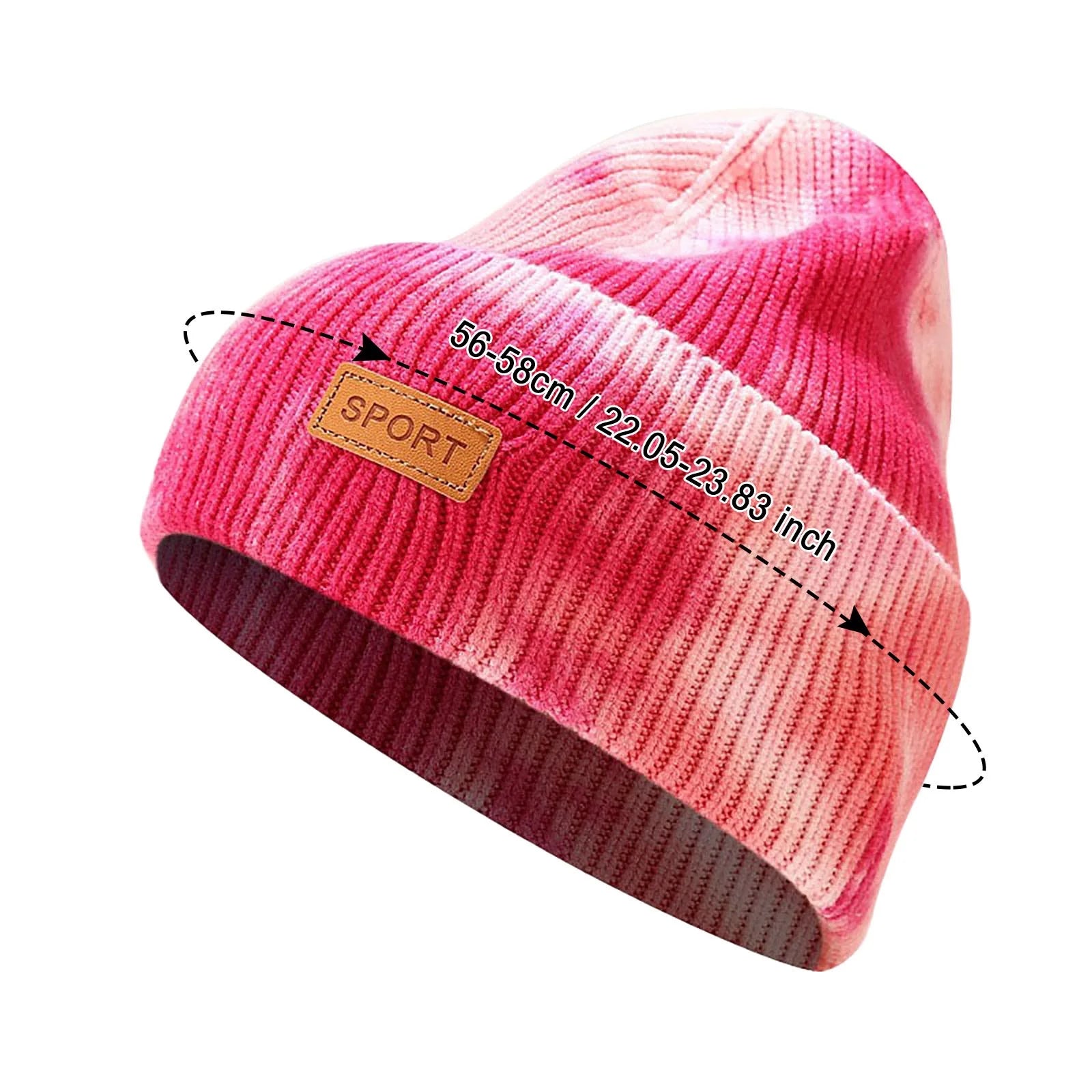 Winter Hats for Men Women Hat Warm Cable Knit Tie Dye Hats Soft Stretch Thick Cute Knitted Cap for Cold Weather Hats