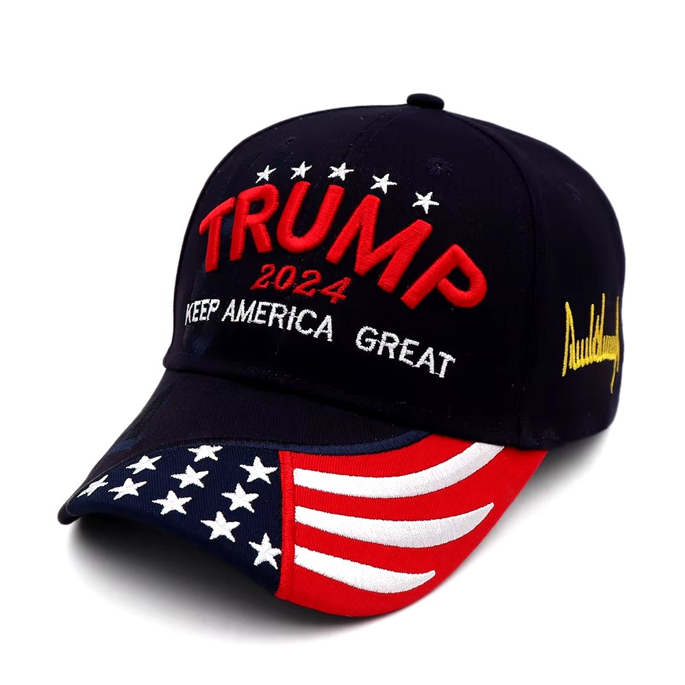 Donald Trump Hat Camouflage Cap Keep America Great MAGA Hat President 2024 American Flag USA Baseball Caps